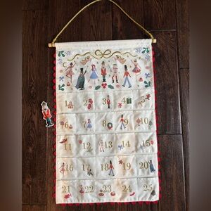 Rifle Paper Co. Nutcracker Advent Calendar with Gold and Red Accents